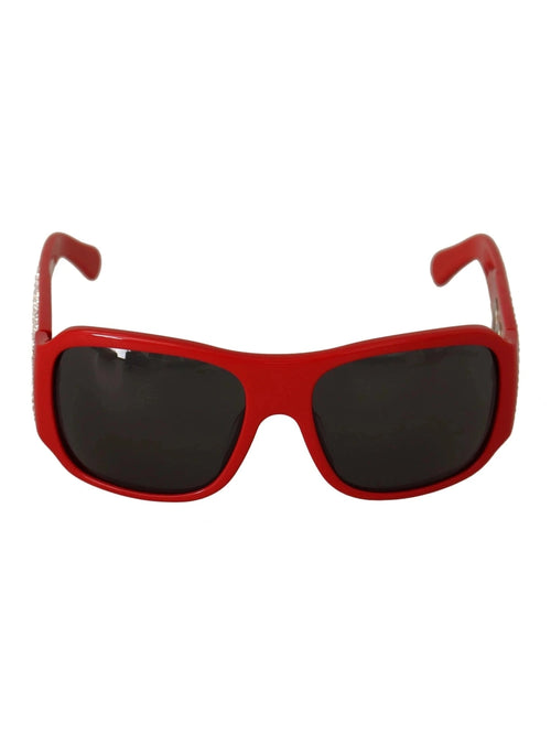 Dolce & Gabbana DG4027 Red Crystal Black Lens Shades Sunglasses