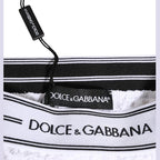 Dolce & Gabbana White Lace Slip Brief Logo Waistband Underwear