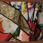Dolce & Gabbana Multicolor Patchwork Jacquard High Waist Pants