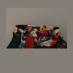 Dolce & Gabbana Multicolor Patchwork Jacquard High Waist Pants