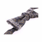 Dolce & Gabbana Blue Silk Baroque Fantasi Tied Bow Tie Papillon