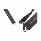 Dolce & Gabbana Blue Silk Baroque Fantasi Tied Bow Tie Papillon