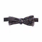 Dolce & Gabbana Blue Silk Baroque Fantasi Tied Bow Tie Papillon