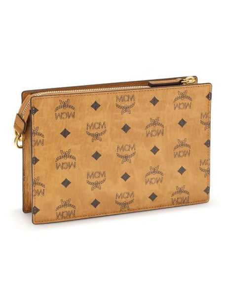 MCM Brown Polyethylene Shoulder Bag