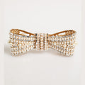 Dolce & Gabbana Gold Brass Glas Crystal Faux Pearl Embellished Brooch