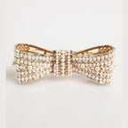 Dolce & Gabbana Gold Brass Glas Crystal Faux Pearl Embellished Brooch