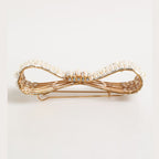 Dolce & Gabbana Gold Brass Glas Crystal Faux Pearl Embellished Brooch