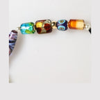 Dolce & Gabbana Multicolor Murano Glass Beads Brass Women Jewelry Necklace