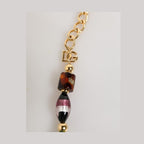 Dolce & Gabbana Multicolor Murano Glass Beads Brass Women Jewelry Necklace