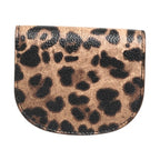 Dolce & Gabbana Brown Leopard Print Calf Leather Small Coin Purse Wallet