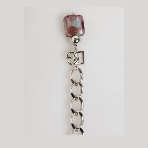 Dolce & Gabbana Multicolor Murano Glass Beads Brass Zamak Necklace