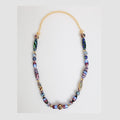 Dolce & Gabbana Multicolor Murano Glass Beads Gold Brass Chain Jewelry Necklace