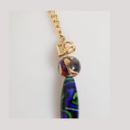 Dolce & Gabbana Multicolor Murano Glass Beads Gold Brass Chain Jewelry Necklace