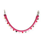 Dolce & Gabbana Pink Embellished Leather Bag Handle Women Shoulder Strap