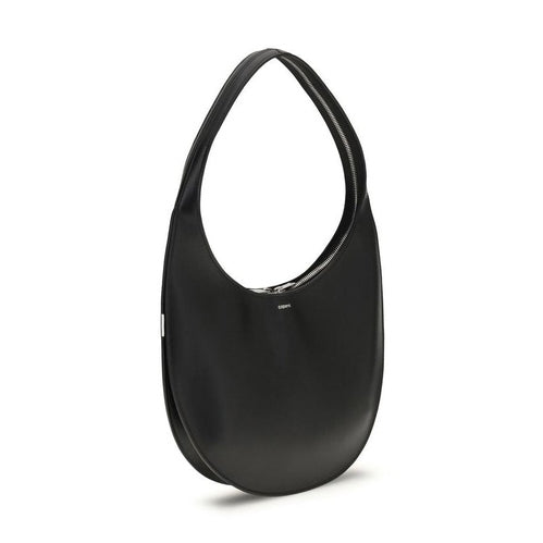 Black Calf Leather Bos Taurus Shoulder Bag