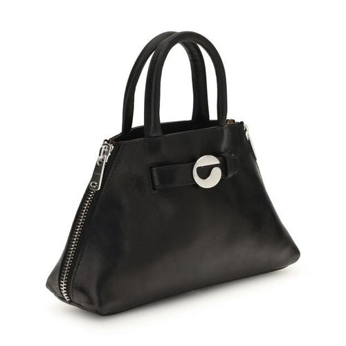 Black Calf Leather Bos Taurus Shoulder Bag