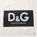 Dolce & Gabbana White Logo Print Cotton Crew Neck Men T-shirt