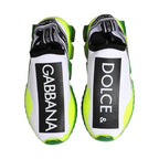Dolce & Gabbana Black White Slip On Sorrento Sneakers Shoes