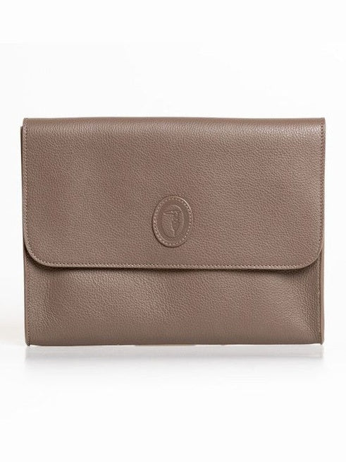 Trussardi Brown Polyester Men Clutch