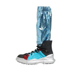 Dolce & Gabbana Blue Lace Up Over The Knee Socks Men Boots Shoes