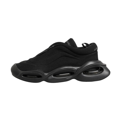 Dolce & Gabbana Black Lace Up Wave Low Top Men Sneaker Shoes