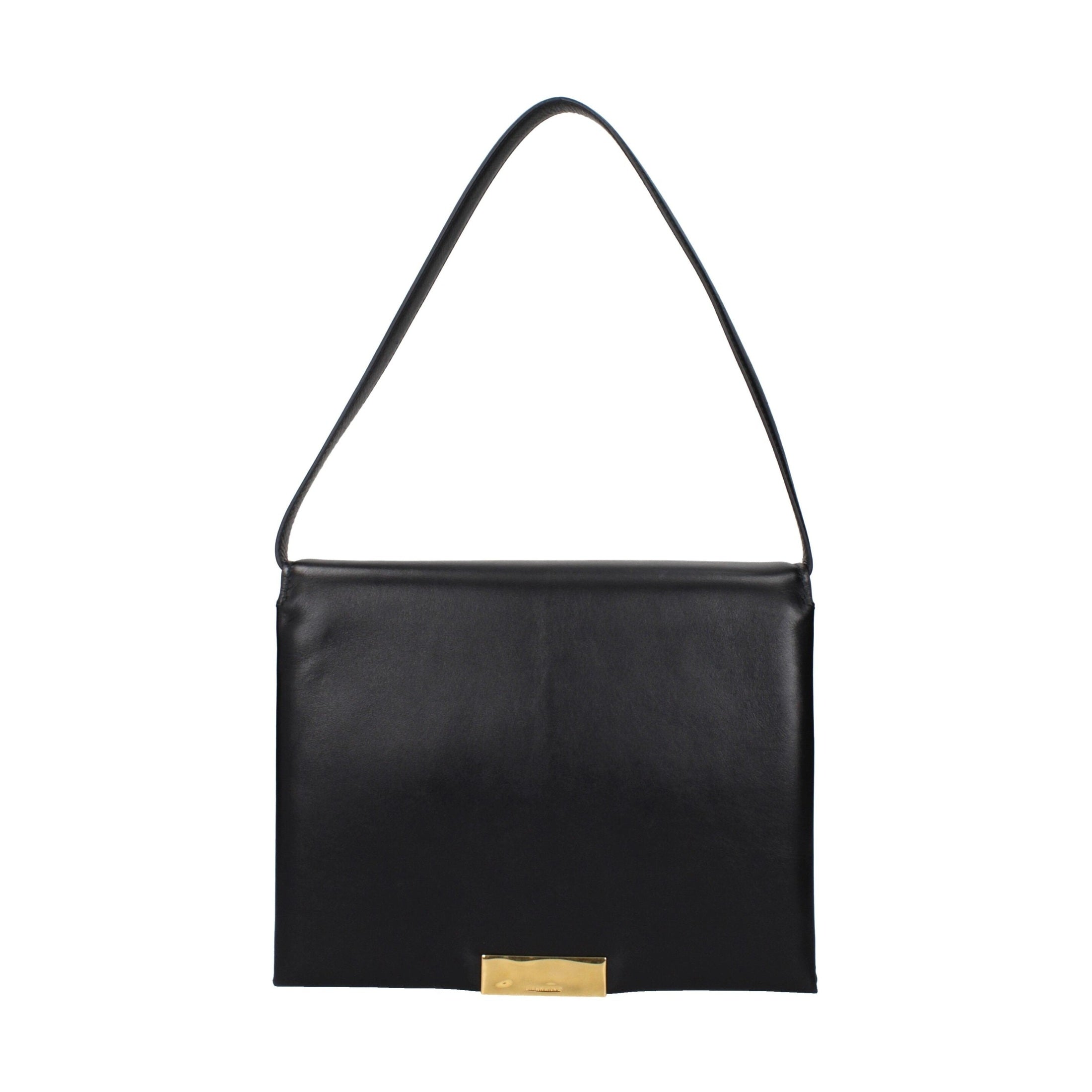 Jil Sander Black Leather Shoulder Bag