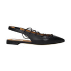 Moschino Black Leather Flats