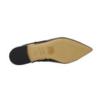 Moschino Black Leather Flats