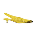 Jacquemus Yellow Leather Flat Sandals