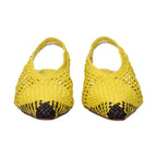 Jacquemus Yellow Leather Flat Sandals