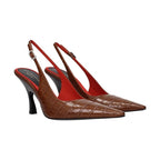 Stella McCartney Brown Leather High Heel Pumps