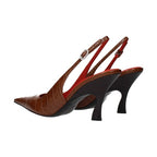 Stella McCartney Brown Leather High Heel Pumps
