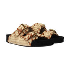 Isabel Marant Beige Raffia Slippers