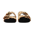 Isabel Marant Beige Raffia Slippers