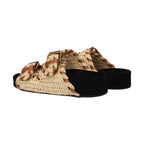 Isabel Marant Beige Raffia Slippers
