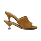 Jacquemus Brown Leather Stiletto Heel Sandals