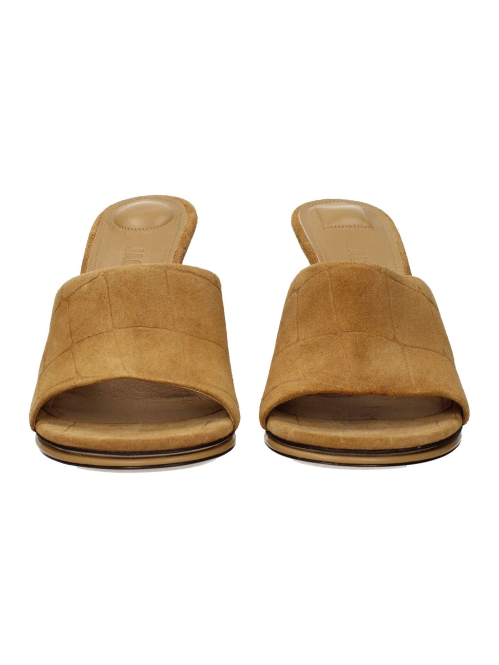 Jacquemus Brown Leather Stiletto Heel Sandals