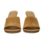 Jacquemus Brown Leather Stiletto Heel Sandals
