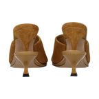 Jacquemus Brown Leather Stiletto Heel Sandals