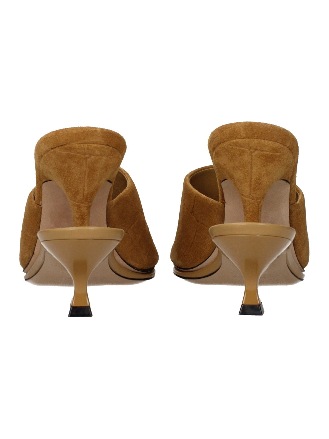 Jacquemus Brown Leather Stiletto Heel Sandals