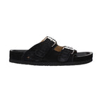 Isabel Marant Black Leather Slippers