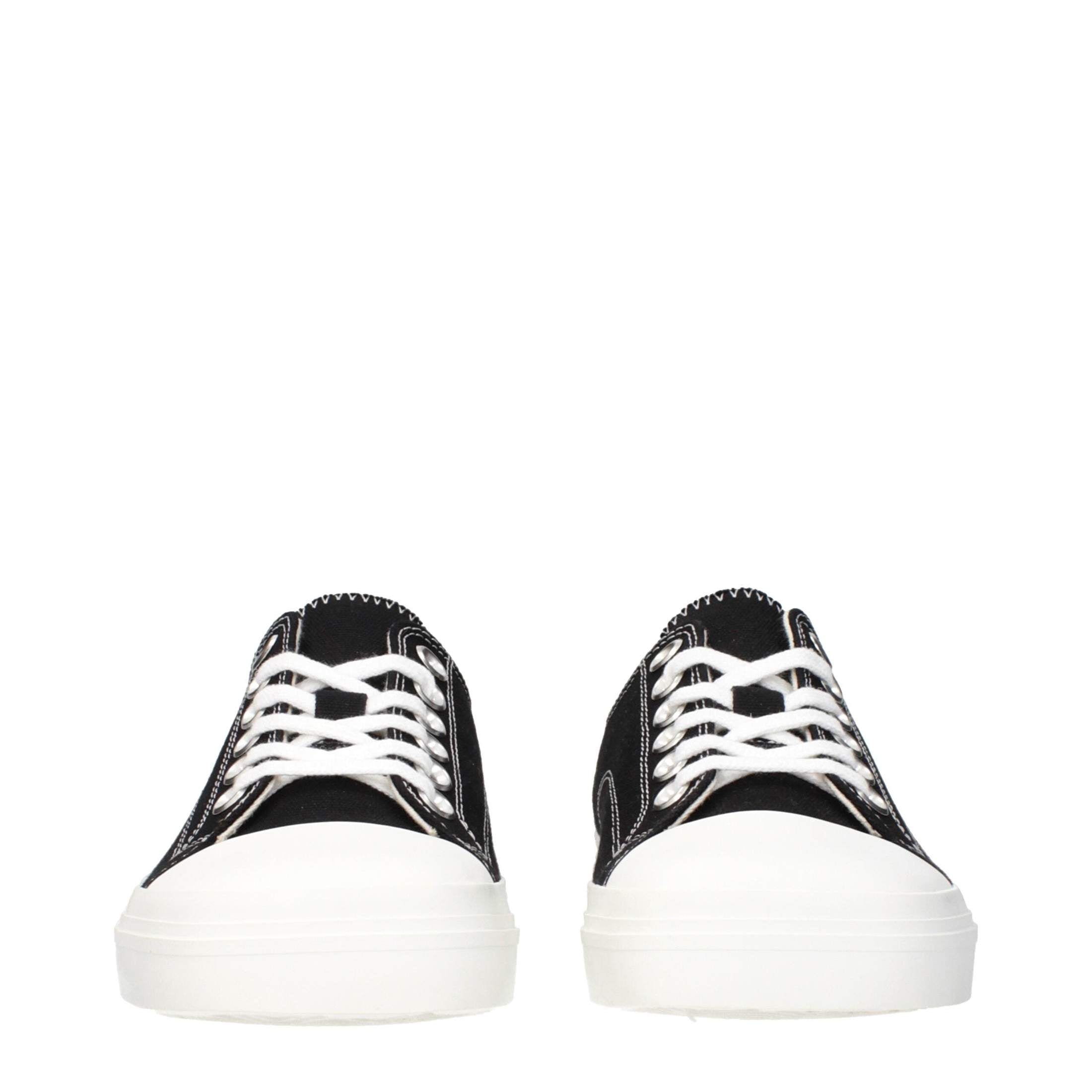 Moschino Black Fabric Low Top Sneakers