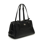 Dolce & Gabbana Black Calf Leather Bos Taurus Shoulder Bag