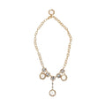 Dolce & Gabbana Gold Crystal Clock Pendant Statement Jewelry Necklace