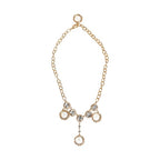 Dolce & Gabbana Gold Crystal Clock Pendant Statement Jewelry Necklace