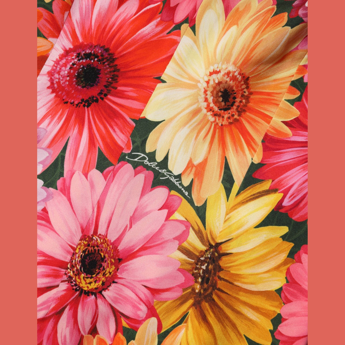 Multicolor Floral Print SilkSheath Midi Dress