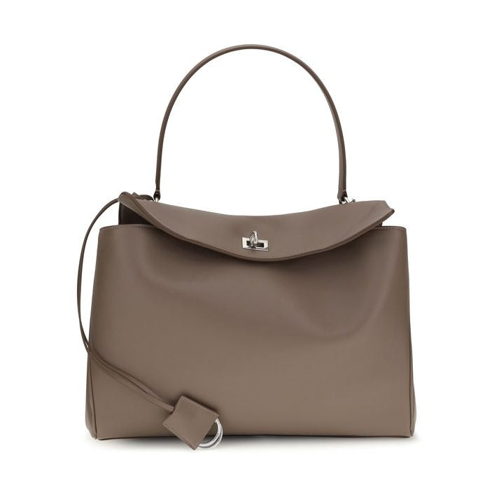 Balenciaga Gray Calf Leather Bos Taurus Shoulder Bag
