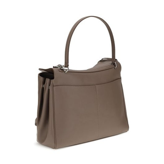 Balenciaga Gray Calf Leather Bos Taurus Shoulder Bag