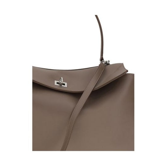 Balenciaga Gray Calf Leather Bos Taurus Shoulder Bag