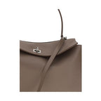 Balenciaga Gray Calf Leather Bos Taurus Shoulder Bag